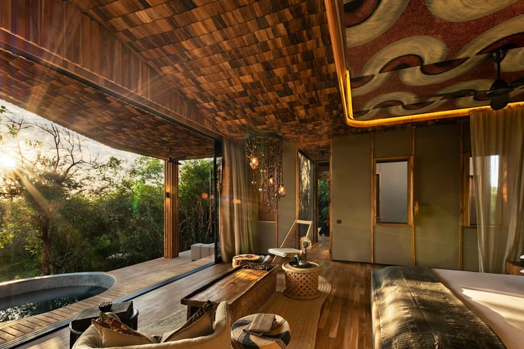 &Beyond Grumeti Serengeti River Lodge Tanzania-Grumeti-Serengeti-River-Lodge-Room-Family-Suite-bedroom-views