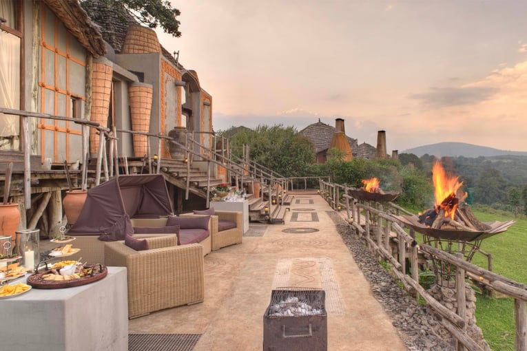 &Beyond Ngorongoro Crater Lodge guest-area-overlooking-ngorongoro-crater-at-andbeyond-lodge-on-a-luxury-safari-in-tanzania  
