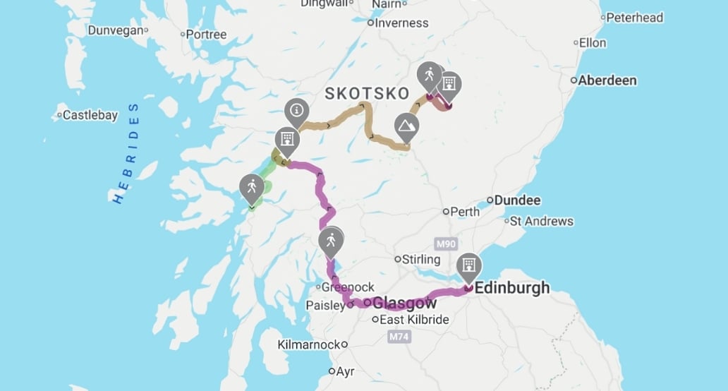 1 zážitek_Dovolená s itinerářem ve Skotsku