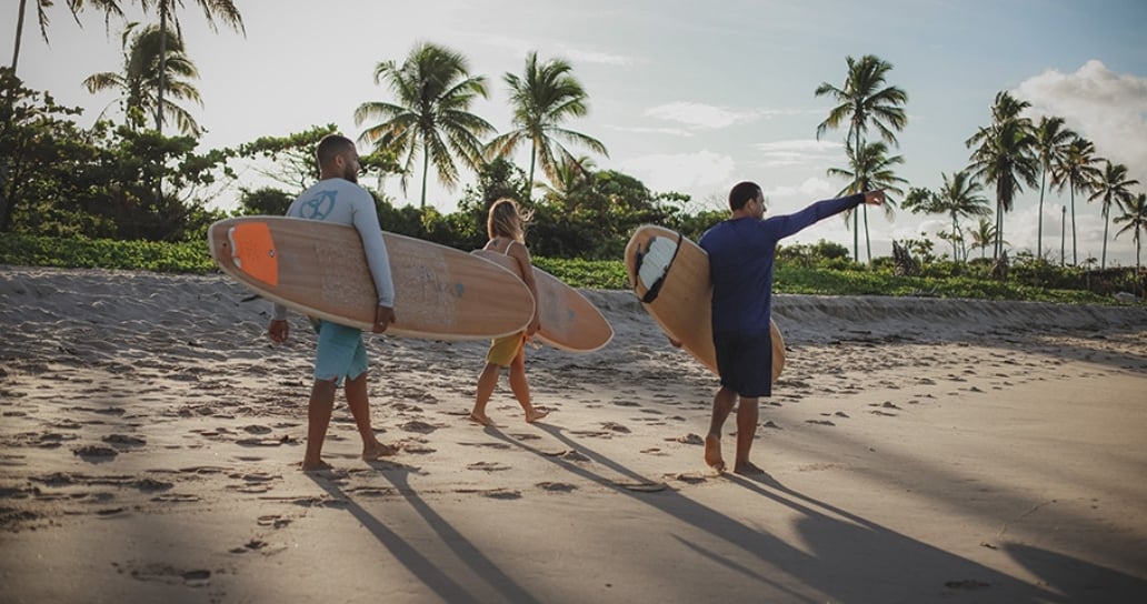pláž a surf