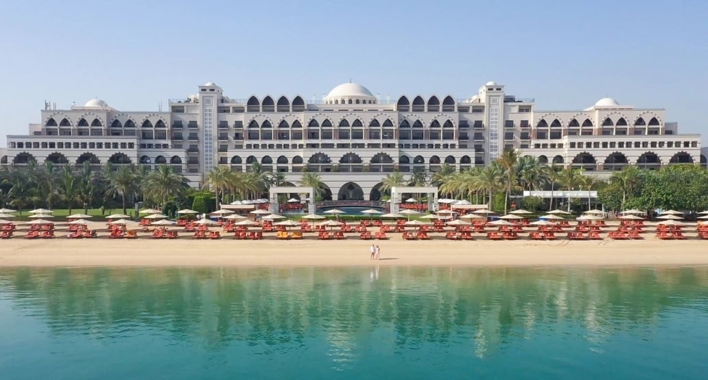 hotel, pláž, moře