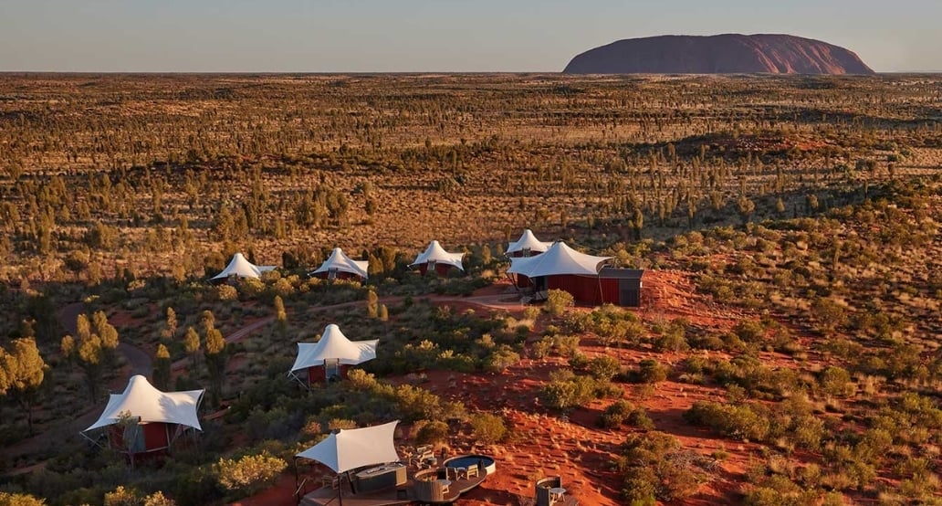 Uluru, poušť, lodge