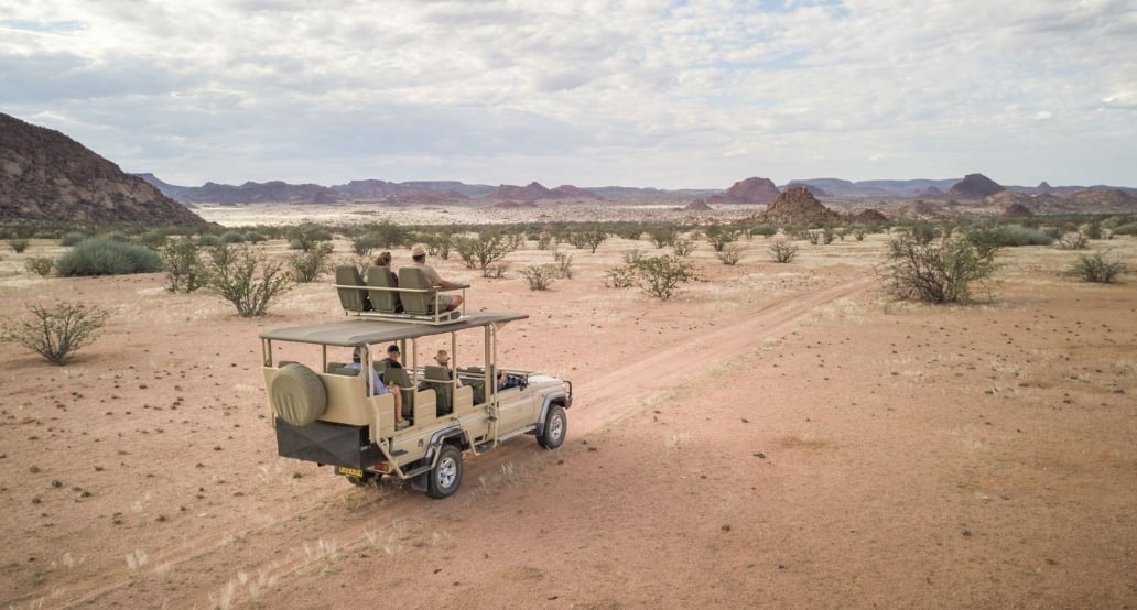 africká krajina, auto