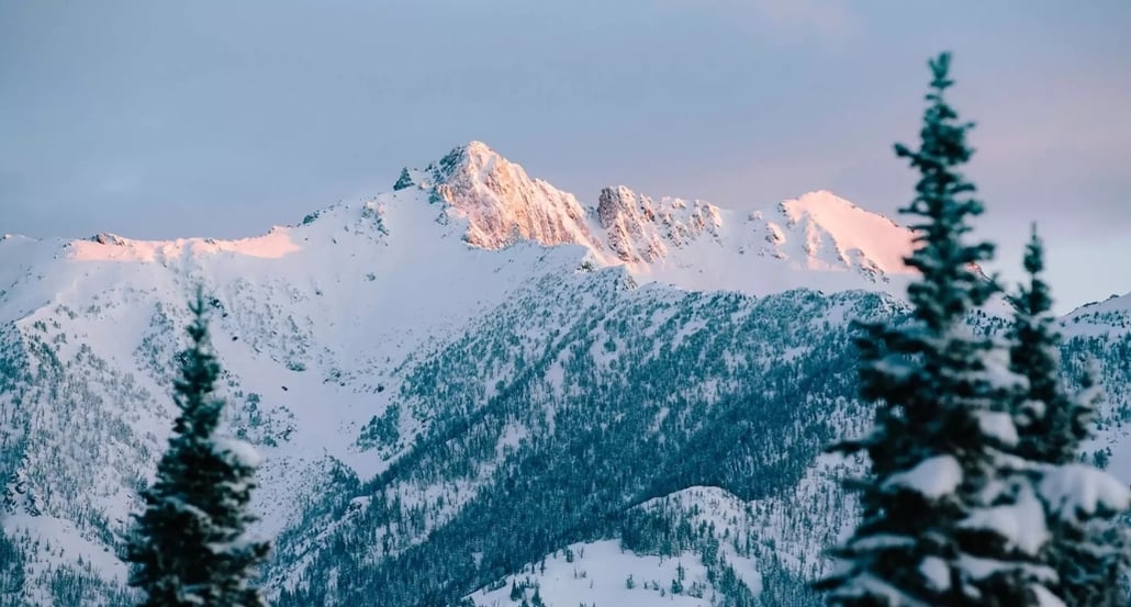 hory, sníh, Montana