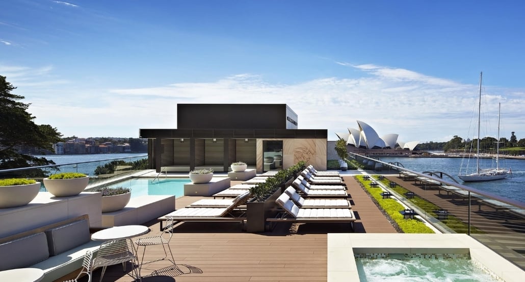 bazén, terasa na střeše, Sydney