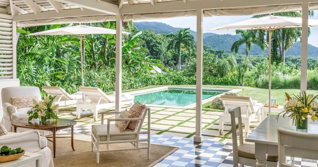 ubytování a zahrada