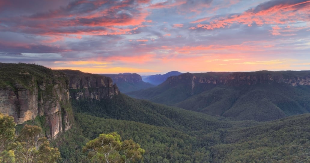 Blue Mountains, Austrálie, hory