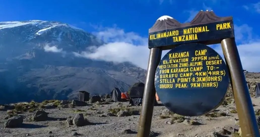 camp, Kilimanjaro, hory