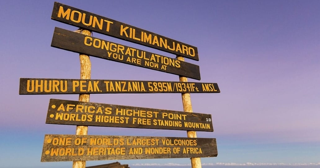 cedule, Uhuru Peak