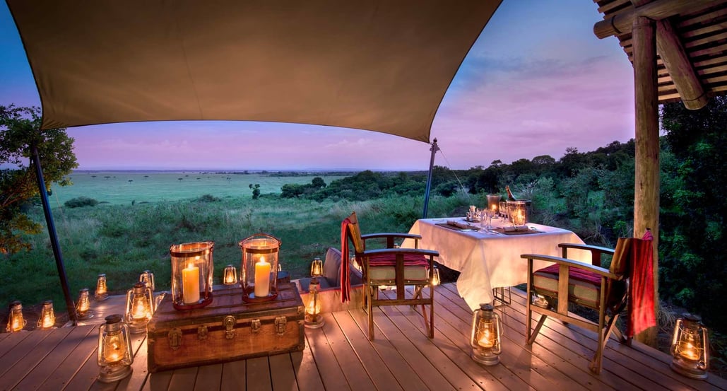 1032x554 &Beyond Bateleur Camp romantic-lantern-lit-dining-overlooking-the-masai-mara-at-andbeyond-bateleur-camp