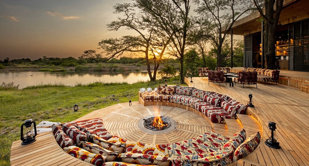 1032x554 &Beyond Grumeti Serengeti River Lodge Tanzania-Grumeti-Serengeti-River-Lodge-Guest-Area-firepit-with-sunset