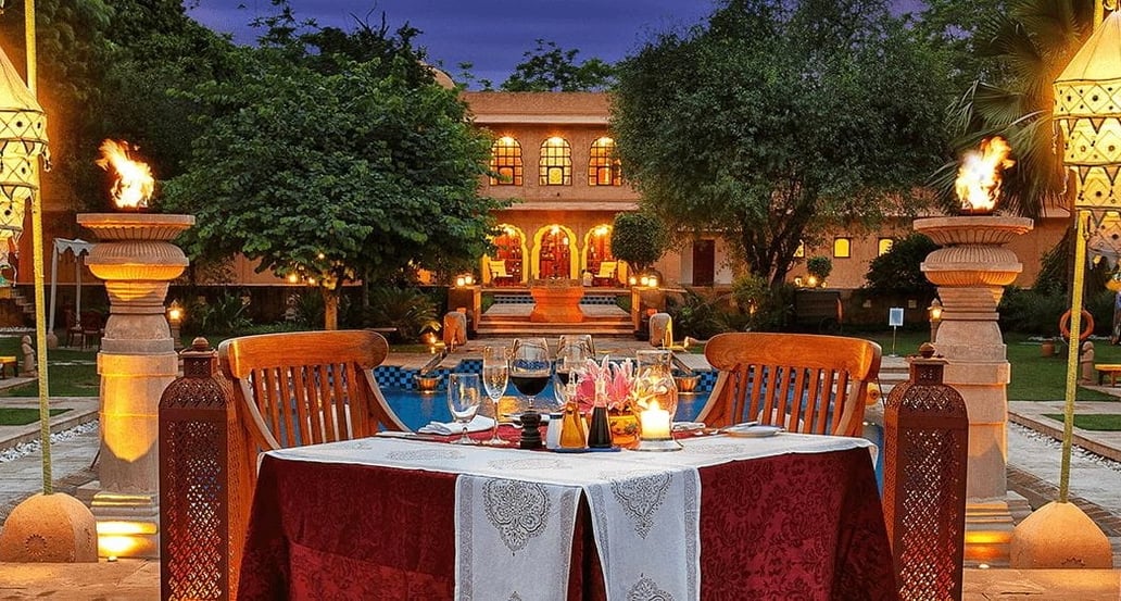 1032x554 The Oberoi Rajvilas dinning