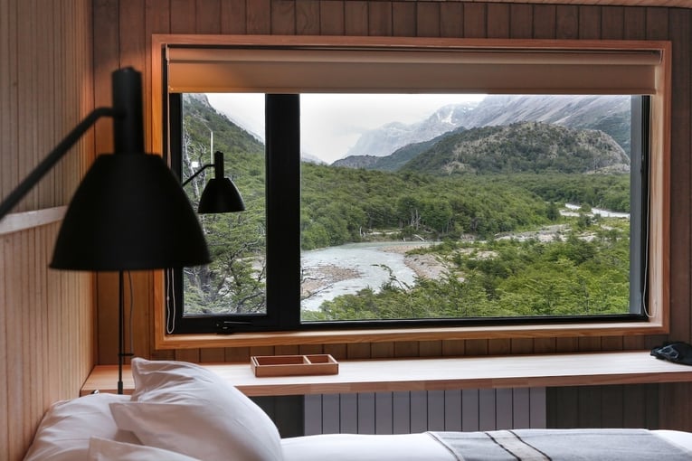 výhled z okna do přírody