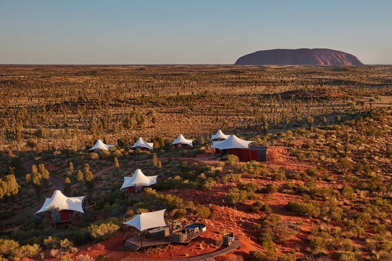 lodge, Uluru, poušť