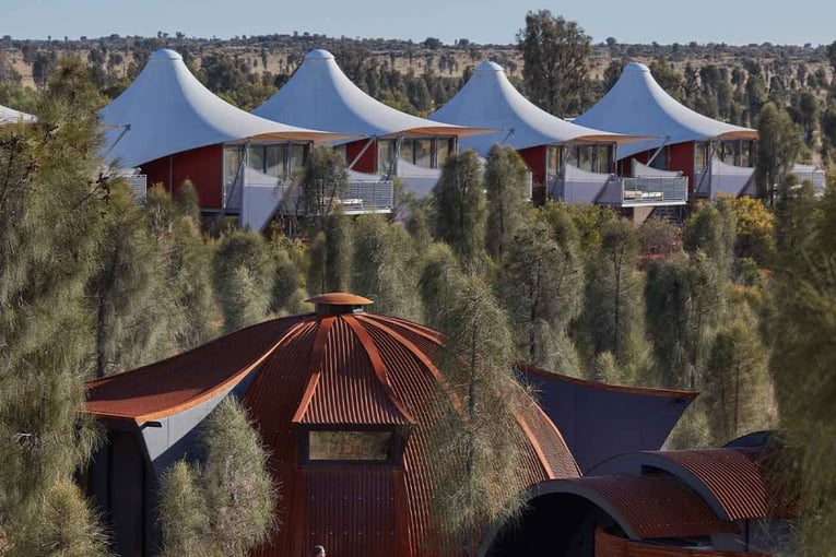 stany v krajině, lodge