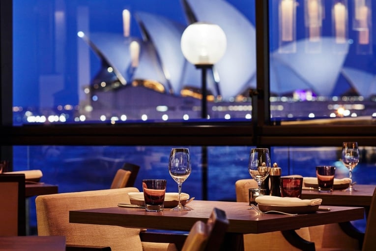 výhled z restaurace, Opera House Sydney