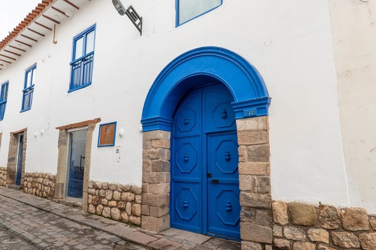 modré dveře
