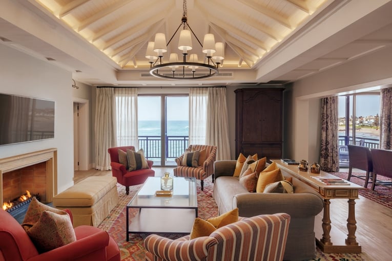 pokoj, lustr, výhled