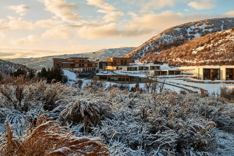 resort, sníh