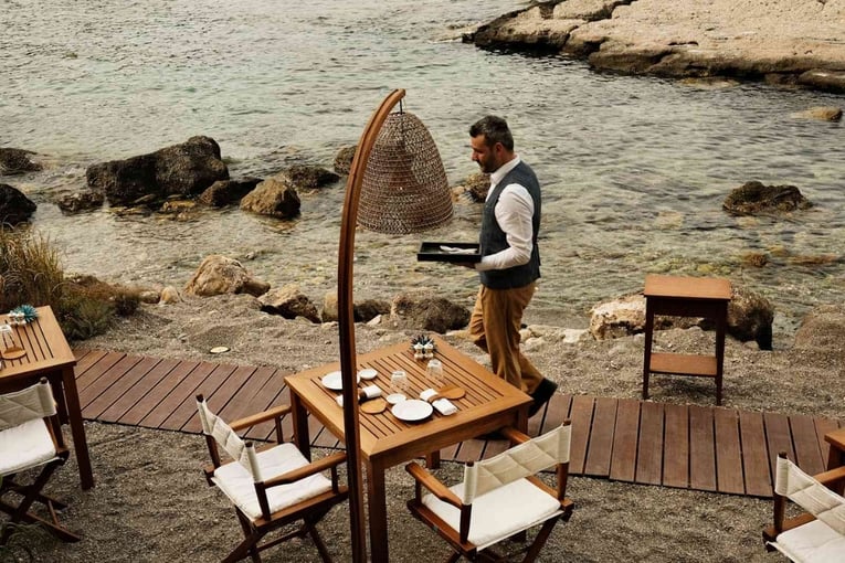 restaurace na pláži