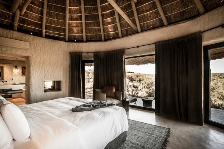 lodge, pokoj, postel