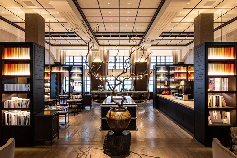 1200x800_The Hotel Seiryu Kyoto Kiyomizu_knihovna