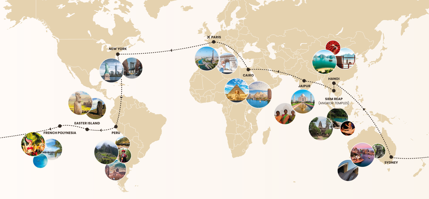 1450x674 Cesta kolem světa za 25 dní | Exclusive Tours