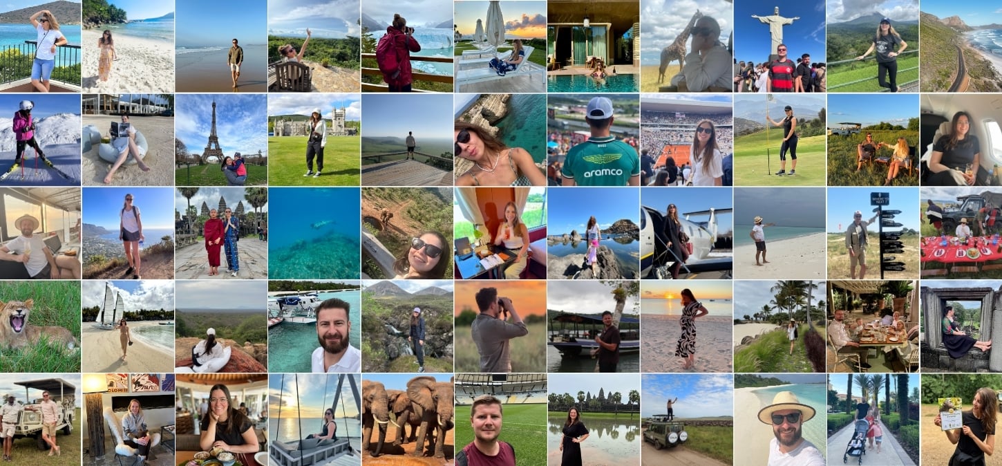 cestovatelská koláž