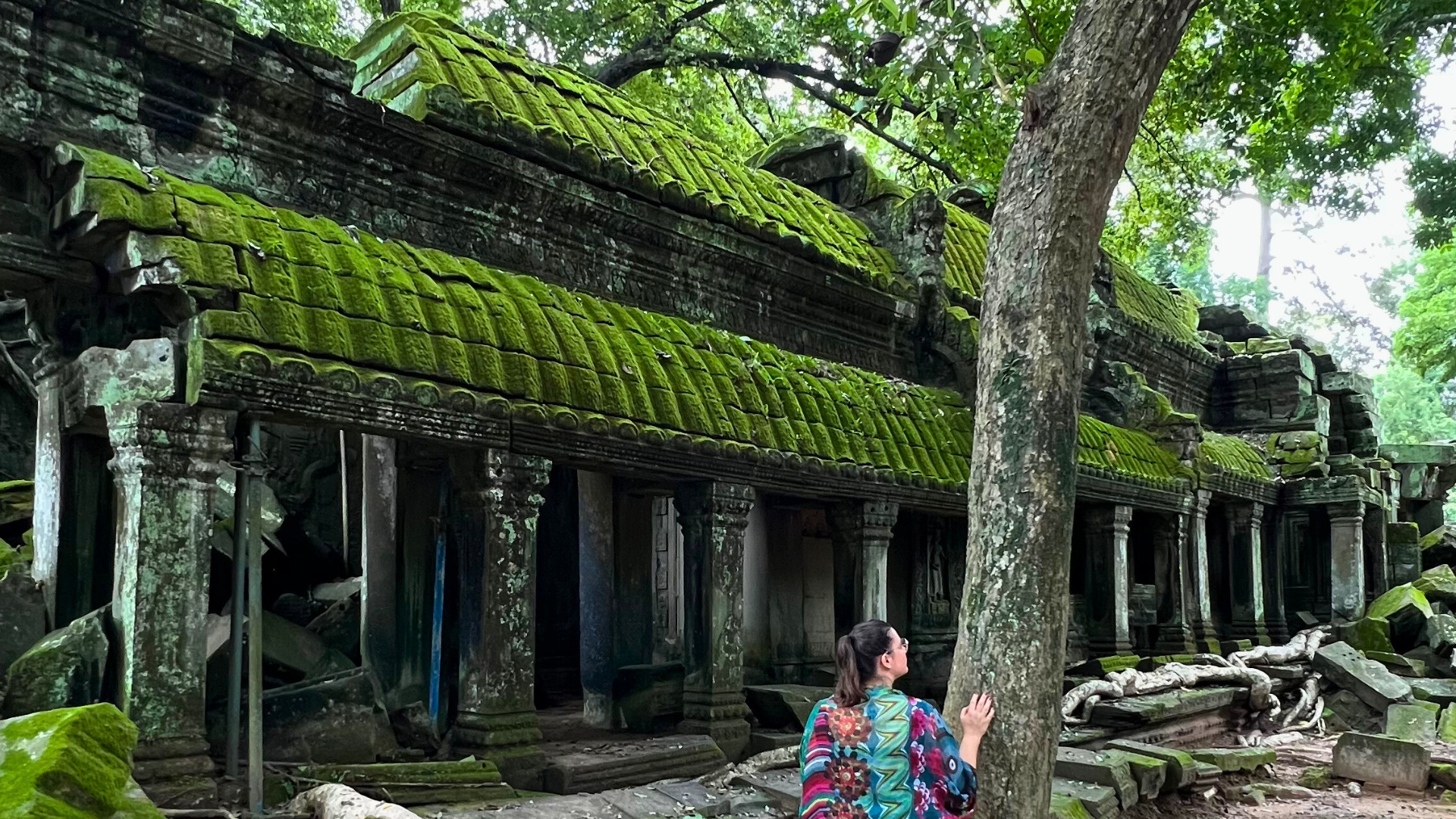 Zeleny chram v Kambodzi - Petra