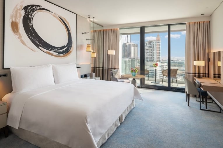 Address Beach Resort Dubai Deluxe-King-Balcony-Bedroom-Marina-Facing-11