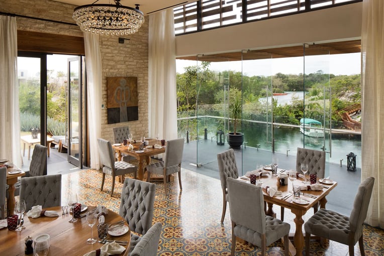 Andaz Mayakoba Resort Riviera Maya Andaz-Mayakoba-Resort-Riviera-Maya-P138-Casa-Amate-Comedor-Tiles-Details.4x3