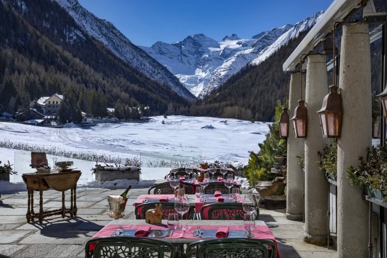 Bellevue Hotel & Spa – Relais & Châteaux, Itálie – Gran Paradiso | Exclusive Tours winter_terrace__large