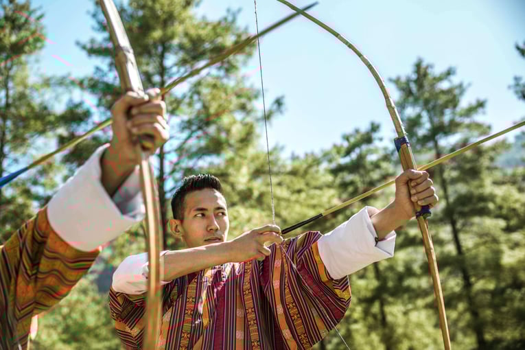 COMO Uma Paro, Bhután – Paro | Exclusive Tours COMO_Uma_Paro_Archery_National_Sport_of_Bhutan-2