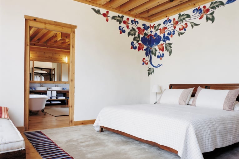 COMO Uma Paro, Bhután – Paro | Exclusive Tours One_Bed_Villa_Bedroom