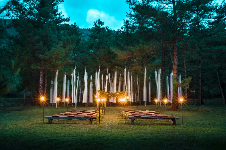 COMO Uma Paro, Bhután – Paro | Exclusive Tours Wedding_Setup_in_Archery_Field_2