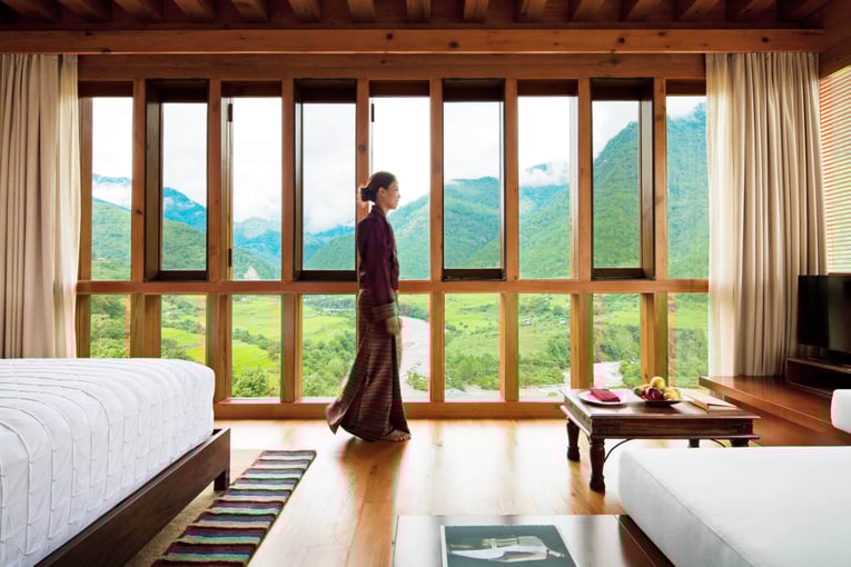 COMO Uma Punakha, Bhután – Paro | Exclusive Tours Valley_View_Room