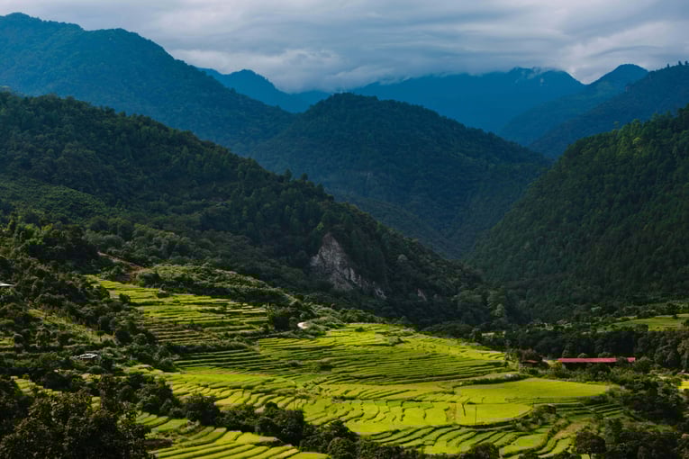 COMO Uma Punakha, Bhután – Paro | Exclusive Tours View_from_COMO_Shambhala_Retreat_Building