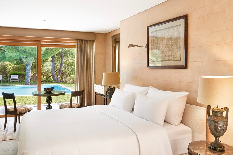 Cape Sounio 22-ambassador-villa-bedroom-with-private-pool-34424