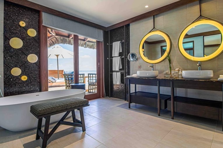 Conrad Maldives Superior-Water-Villa-with-Pool-Bathroom-1063x614