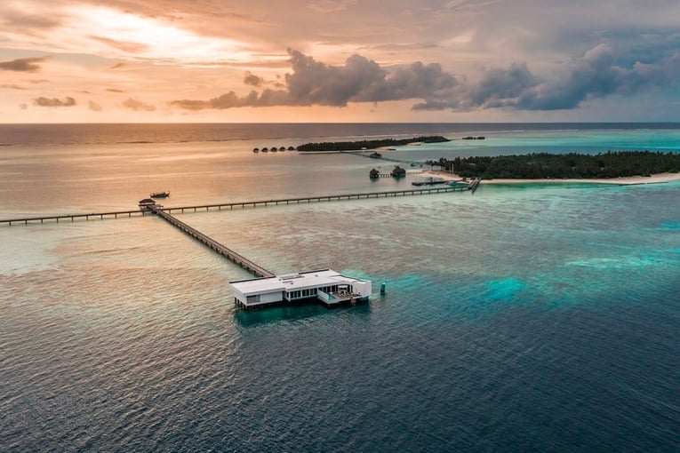 Conrad Maldives The-MURAKA-Sunset-Drone-Shot-1063x614