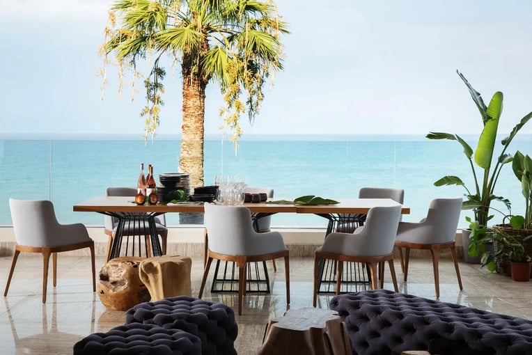 Domes Miramare Corfu, Řecko – Korfu | Exclusive Tours Amazing-Setting-at-the-Rooftop-Restaurant