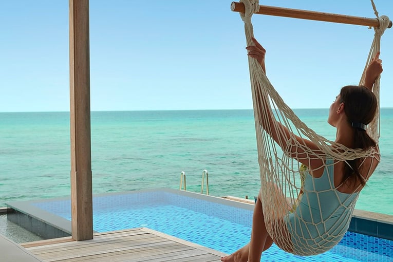 Fairmont Maldives Sirru Fen Fushi Hammock Water Villa