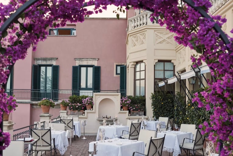 Grand Hotel Timeo, A Belmond Hotel, Itálie – Sicílie, Taormina | Exclusive Tours ght-din-restaurant-otto-geleng-exterior02