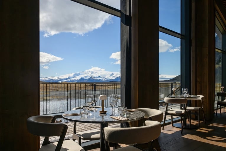 výhled z restaurace