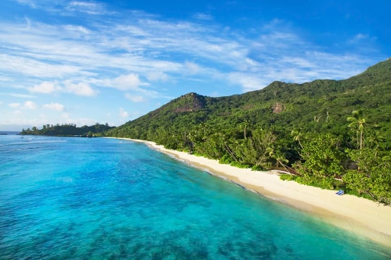 Hilton Seychelles Labriz SEZLBHI_aerial view cost 2