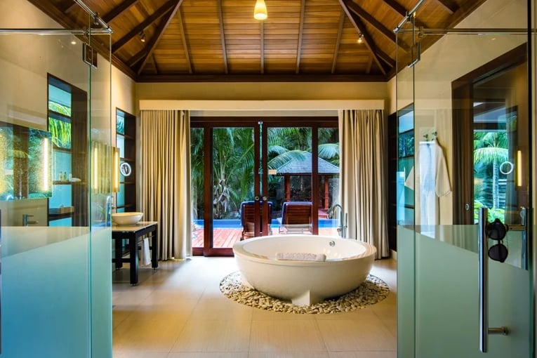 Hilton Seychelles Labriz Sanctuary Villa Bath