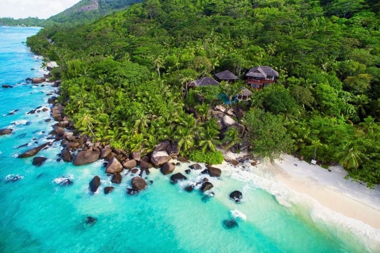 Hilton Seychelles Labriz drone presidential-1