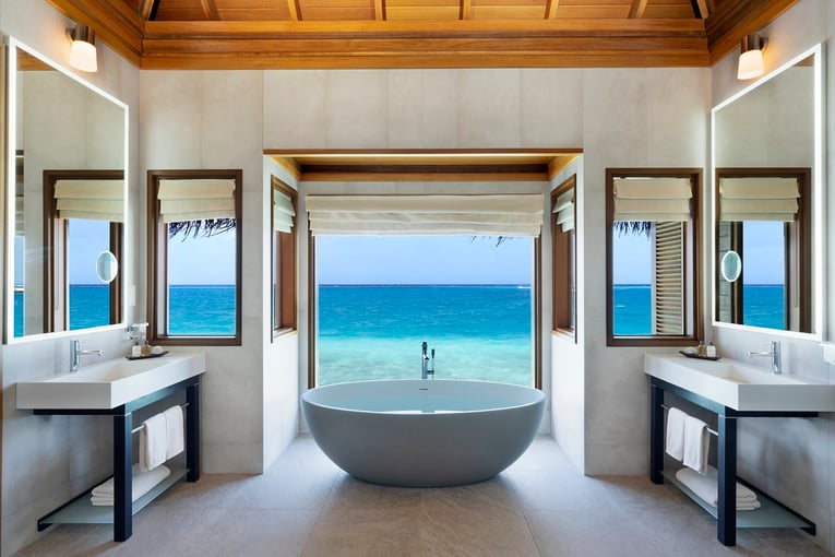 Huvafen Fushi Maldives Huvafen-Fushi-Lagoon-Bungalow-with-Pool-Bathroom-1