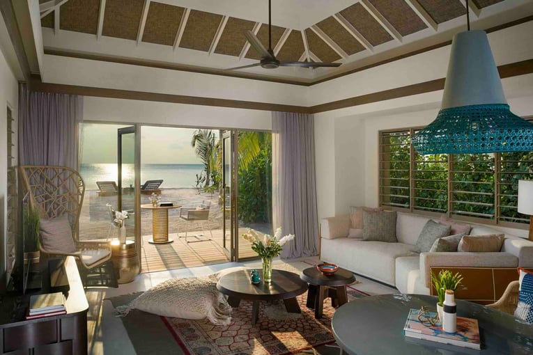 InterContinental Maldives - Two Bedroom Family Beach Pool Villa - Living room