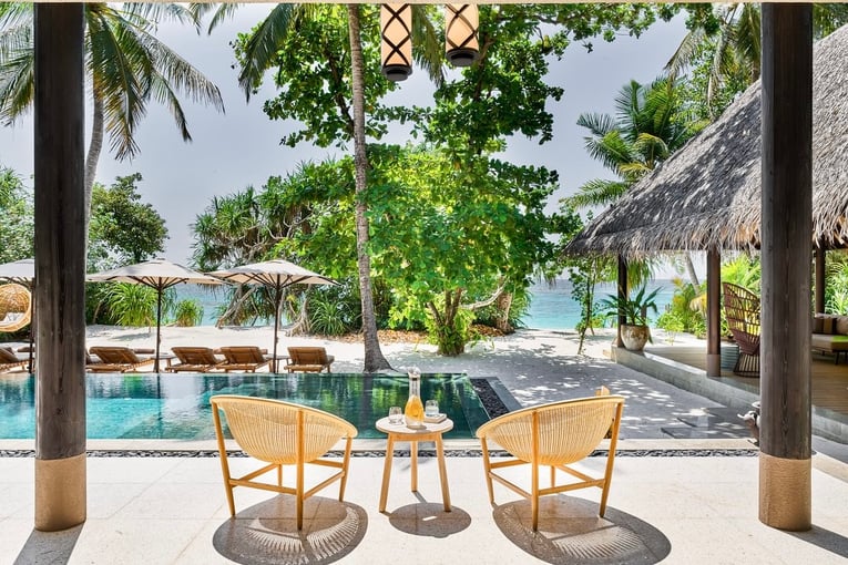 Joali Maldives Four Bedroom Beach Residence Terrace - Medium